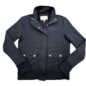 Banana Republic Jacket Womens XS Black Full Zip Snap Cargo Utility Field